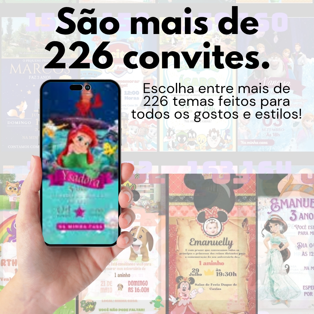 Exemplo de Convite Animado